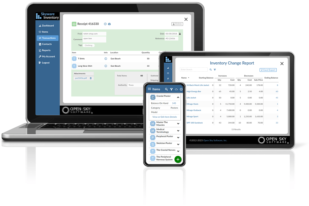 Web based Inventory Software on the Cloud